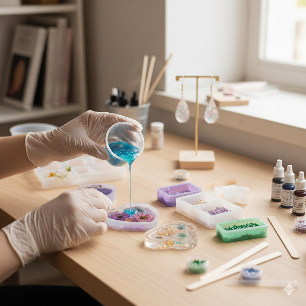 Curso de Manualidades con Resina Epoxi en Moldes de Silicón